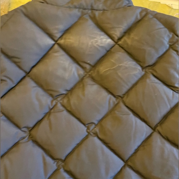 J.Crew Quilted Excursion Down Vest Hi Collar Patch Pocket Re-Imagined Petite PS - Picture 12 of 15